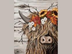 The image for Fall Highland Cow