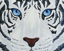 The image for WHITE TIGER FACE OR CHOOSE YOUR COLOR